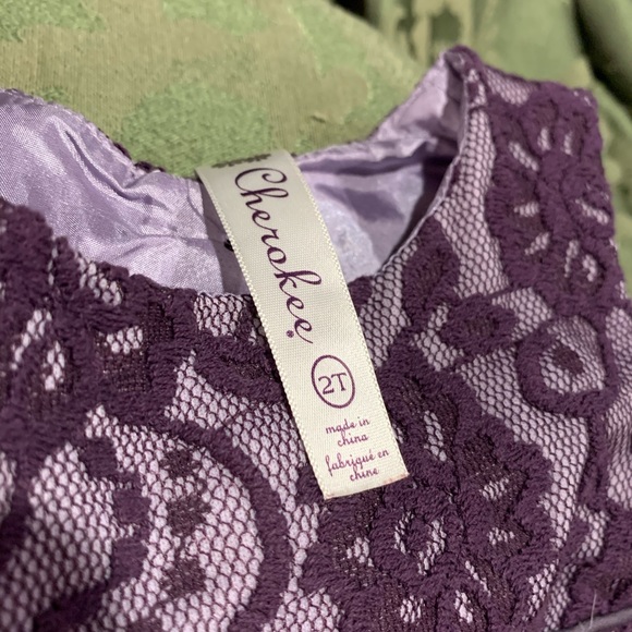 Cherokee Purple Lace Sleeveless Dress - Picture 3 of 5